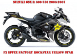 Rockstar Yellow Star for Suzuki GSX-R 600/750 2006-2007